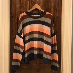 Madewell Pullover Sweater in Elmwood Stripe, XL